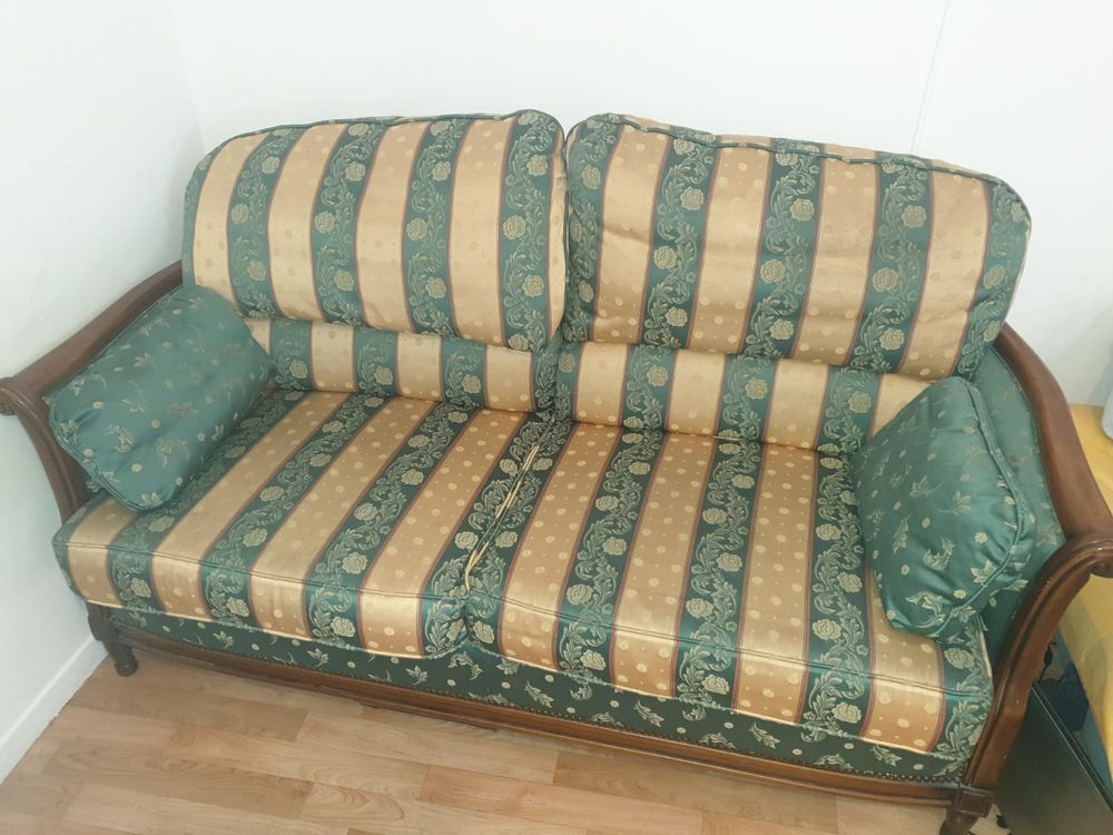 Canap&eacute; tissu en merisier Meubles