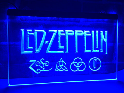 Enseigne lumineuse collector Led Zeppelin 40 Nancy (54)