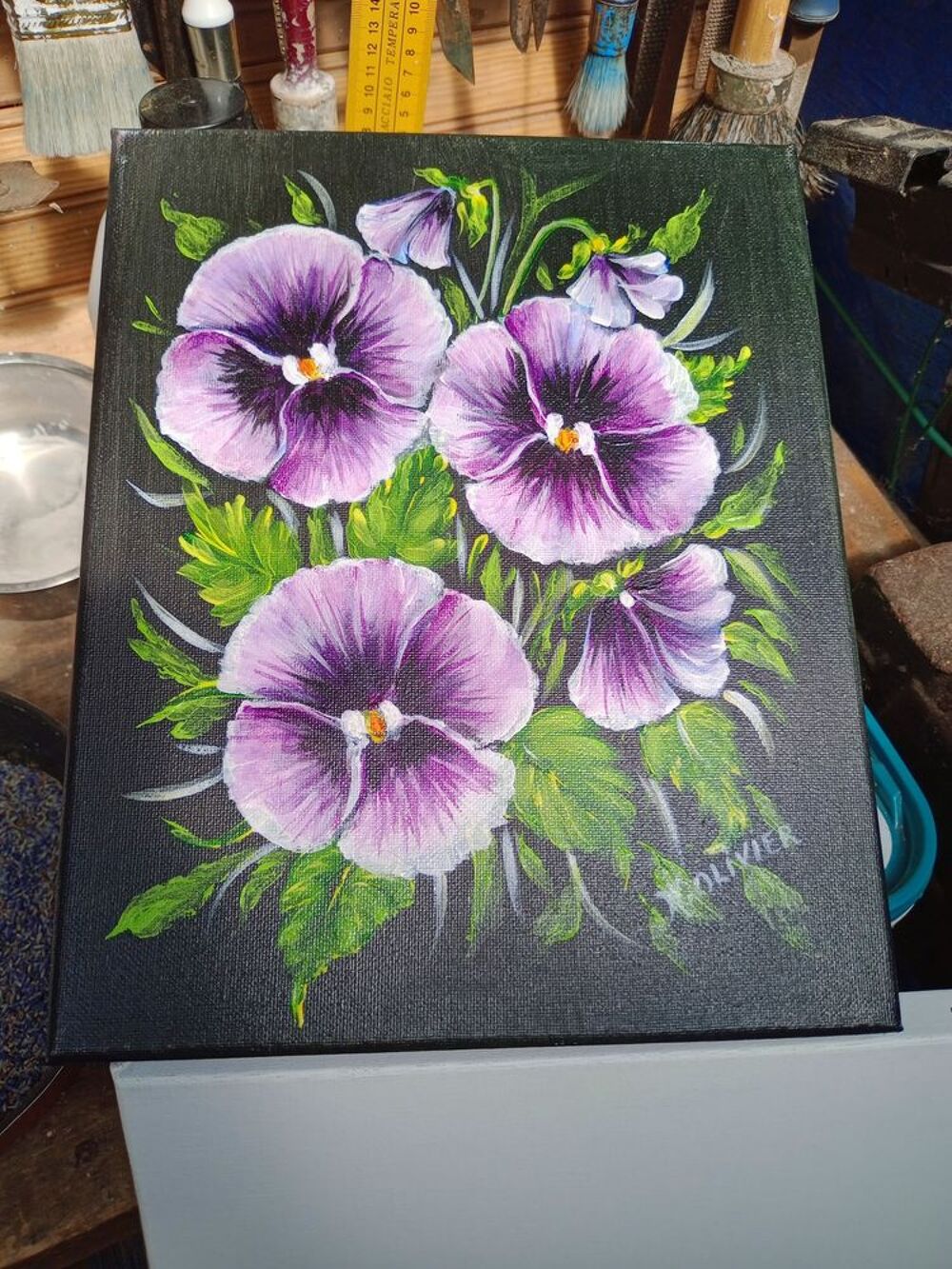Tableau peint par une passionn&eacute;e de peintures
Décoration