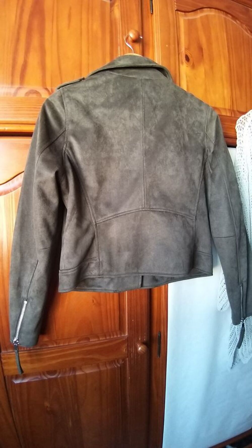 blouson daim style perfecto Vêtements