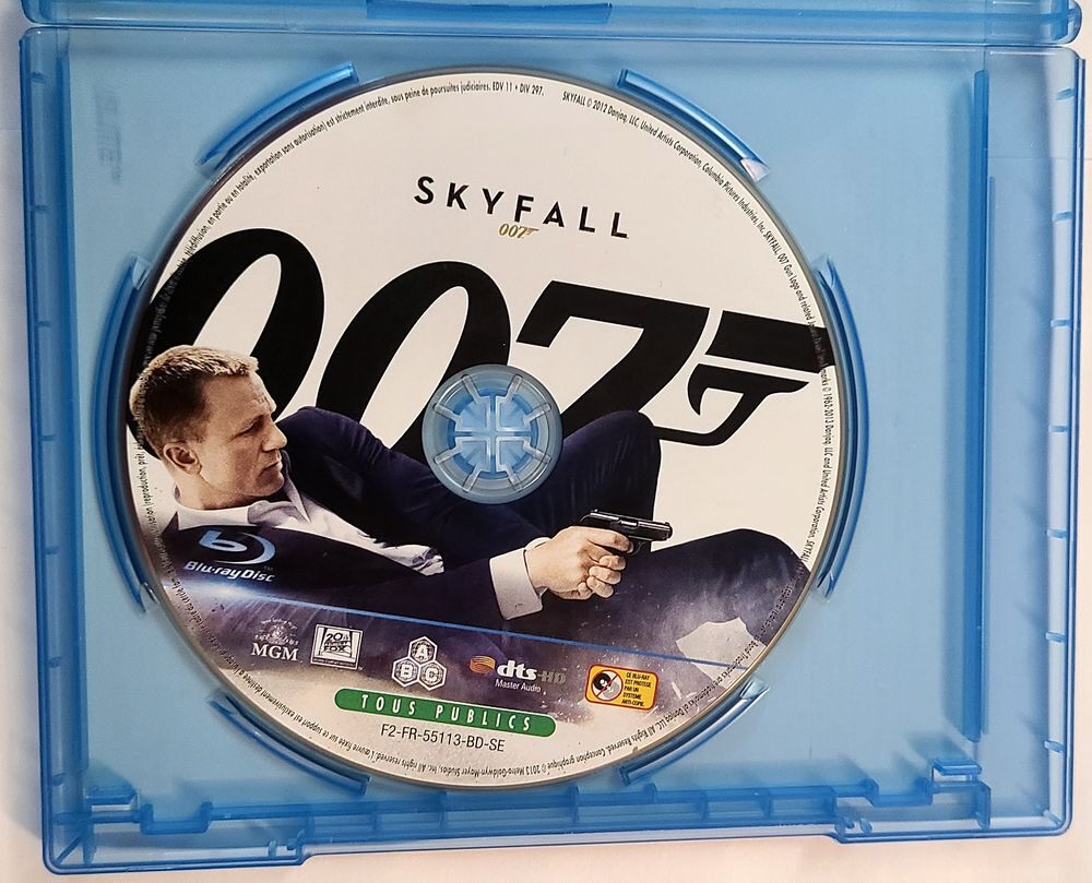 James Bond-Skyfall bluray DVD et blu-ray