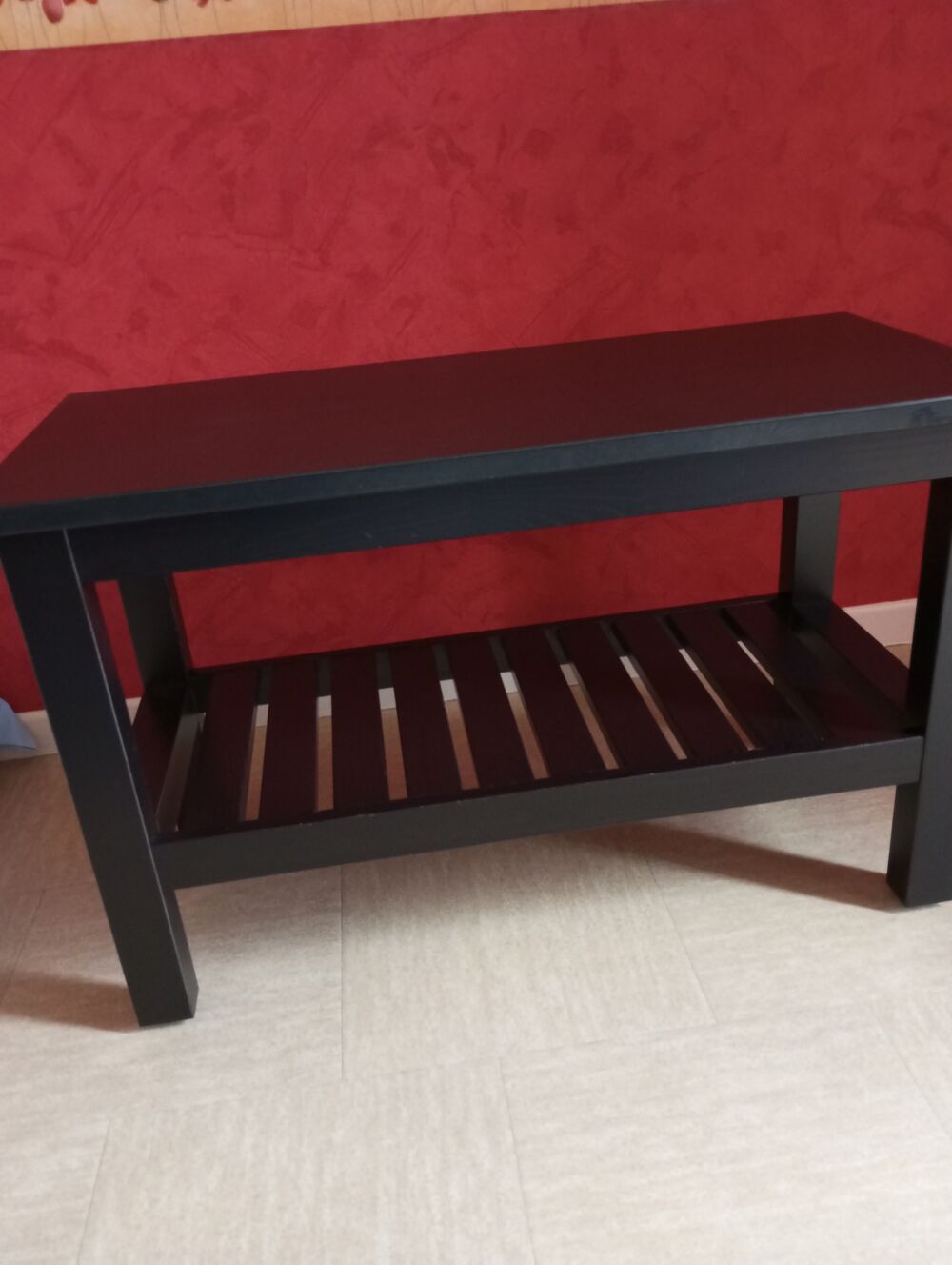 Meuble bas bois noir pour salon ou grande entr&eacute;e Meubles
