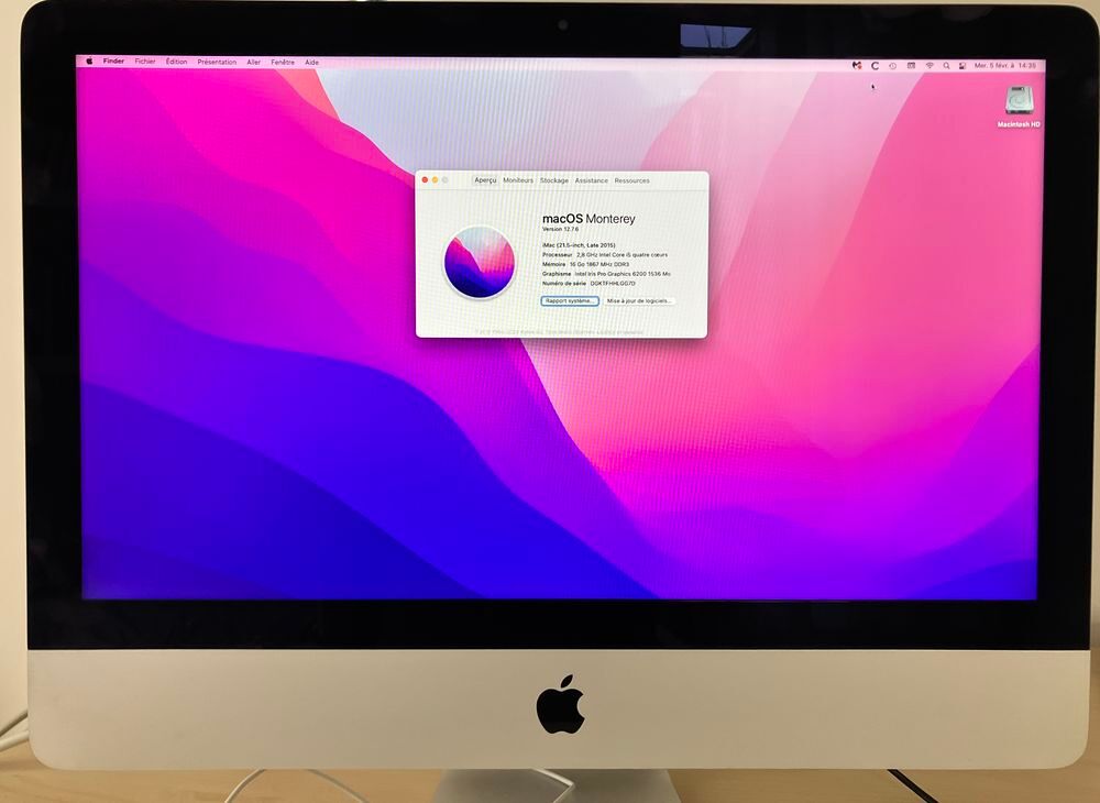 IMAC Parfait &eacute;tat Matériel informatique