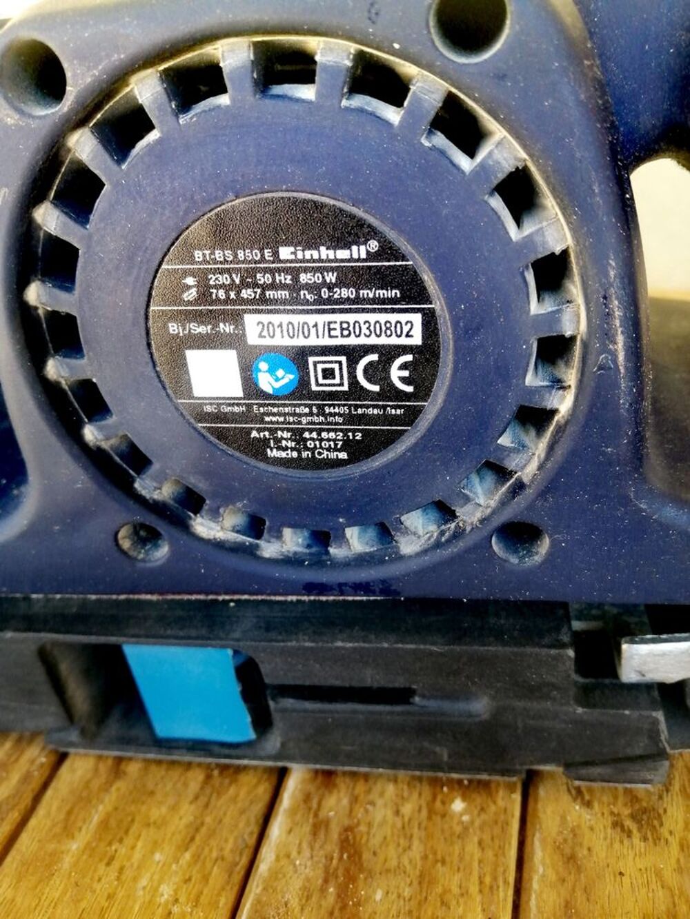 Ponceuse &agrave; bande Einhell BT-BS 850/1 E Bricolage