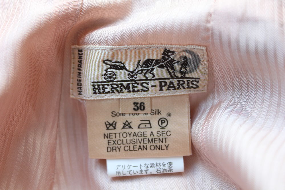 Jupe Herm&egrave;s soie beige Vêtements
