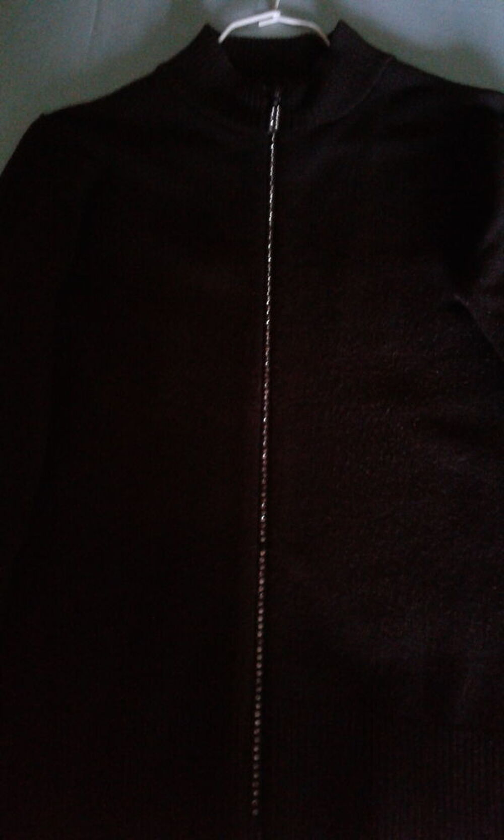 gilet marron zip d&eacute;coratif Vêtements