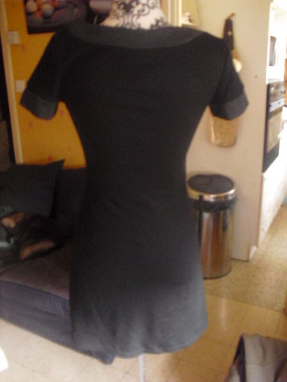 robe neuve graphique bi color noire et grise CACHE CACHE T36 Vêtements