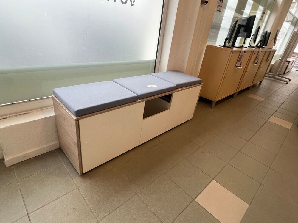 Meuble de rangement avec assise tissus confort Meubles