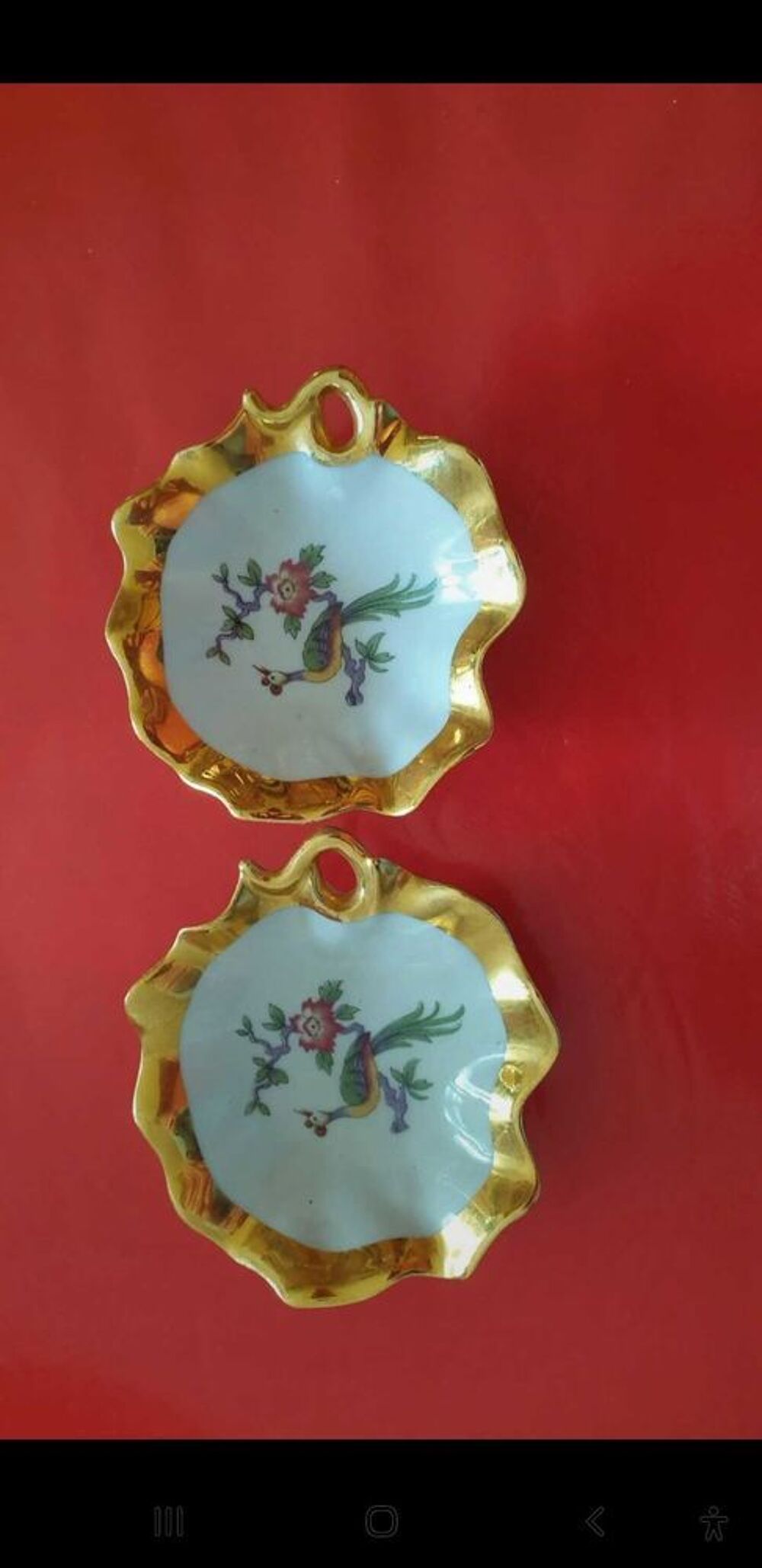 2 coupelles porcelaine Limoges 