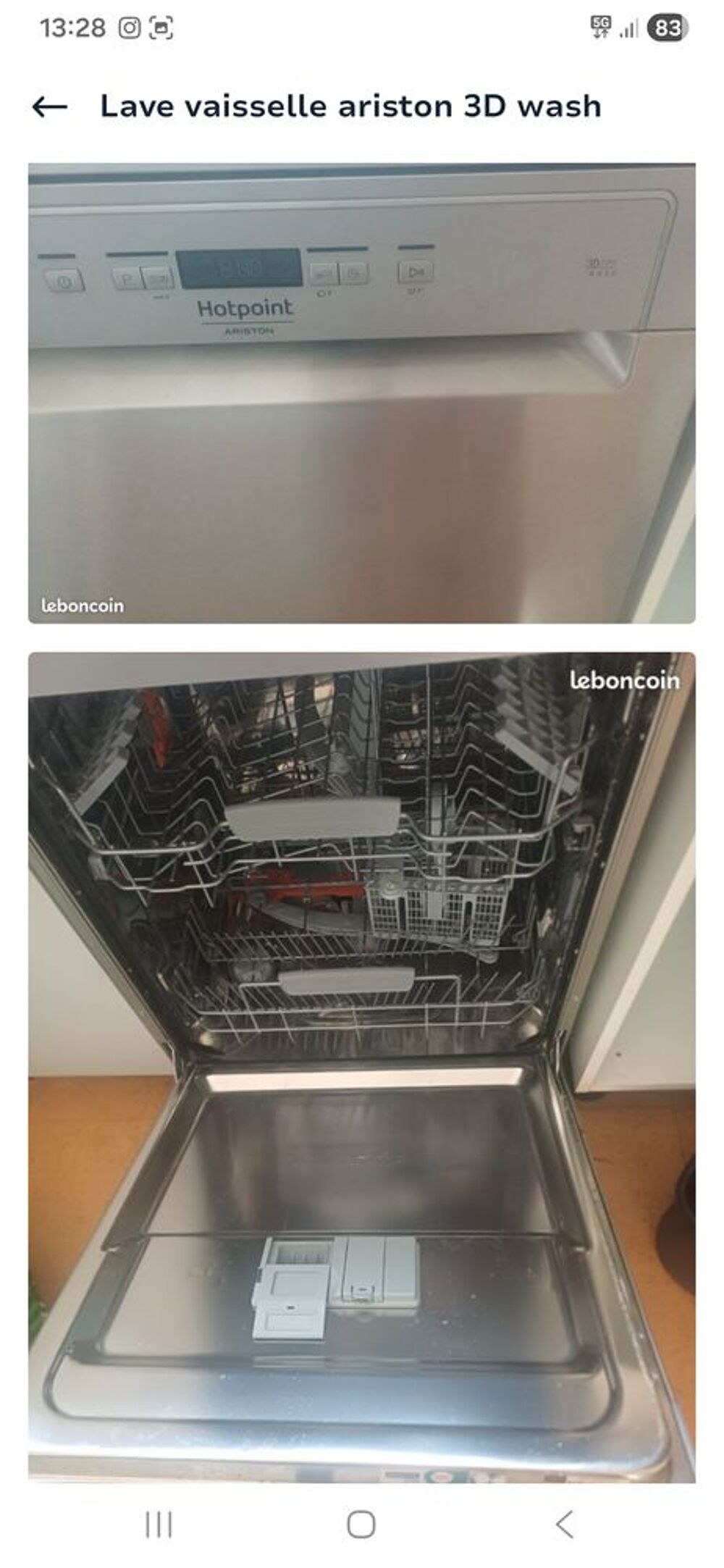 lave vaisselle HOTPOINT ARISTON comme neuf Electroménager