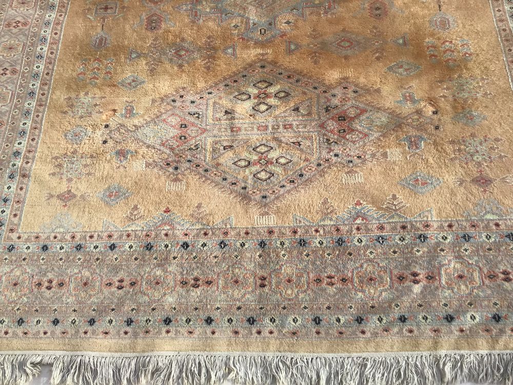 Tapis de salon 190 cm X 280 cm laine/soie Décoration