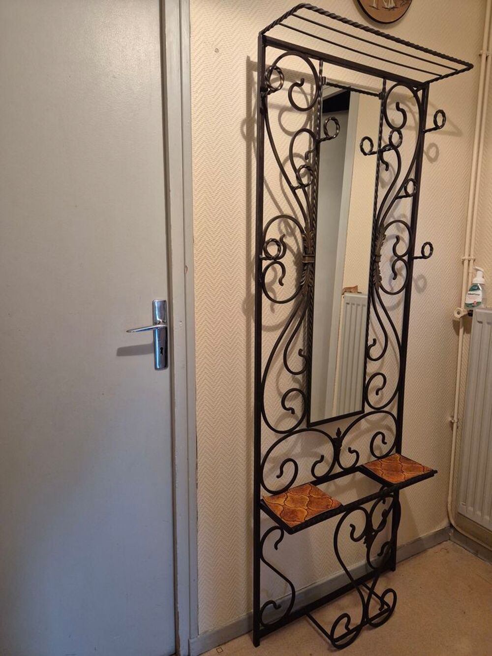 Porte-manteau en fer forg&eacute; Meubles