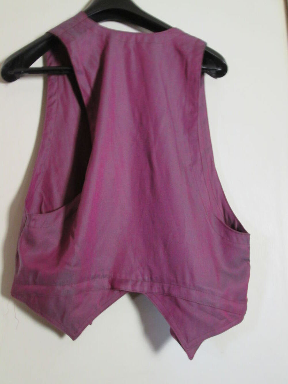 Gilet violine "Vintage"avec des reflets Vêtements