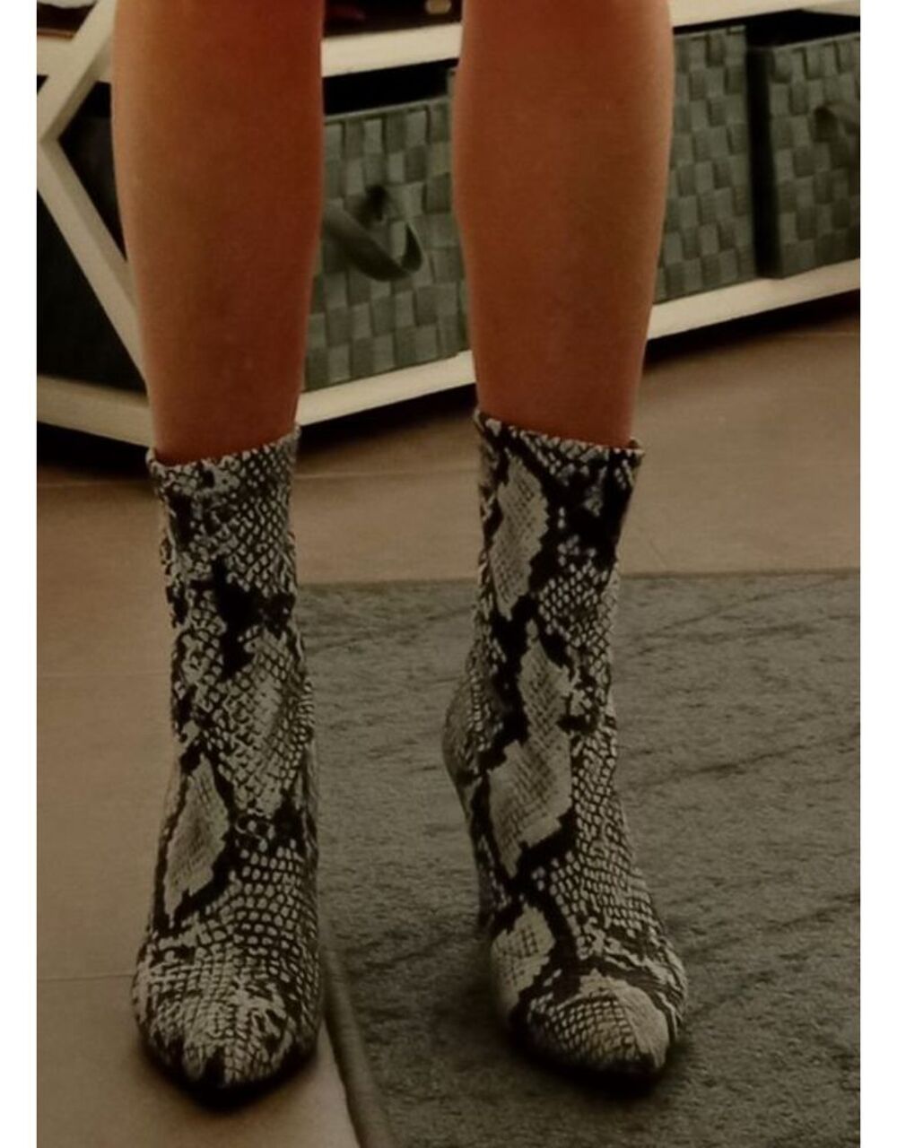 Bottines femme imprimé python best sale