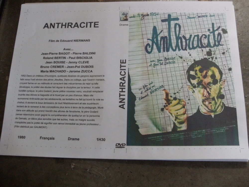 Film : " Anthracite " DVD et blu-ray