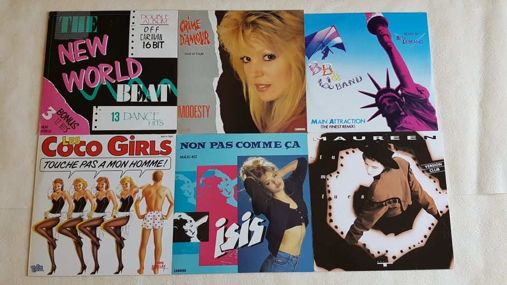 LES MAXI 45T PHOTO 8 CD et vinyles