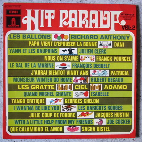 HIT PARADE PATH MARCONI Vol.2 -33t-ADAMO-G CHELON-BIEM 1969 5 Tourcoing (59)