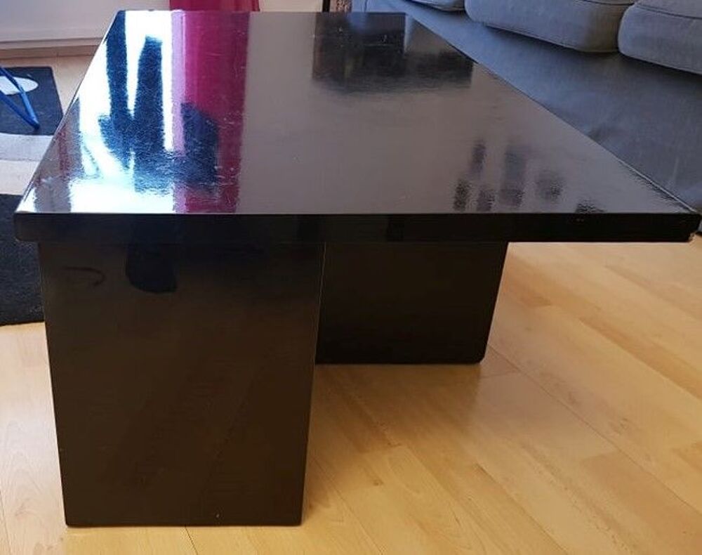 Table basse noire, salon Meubles