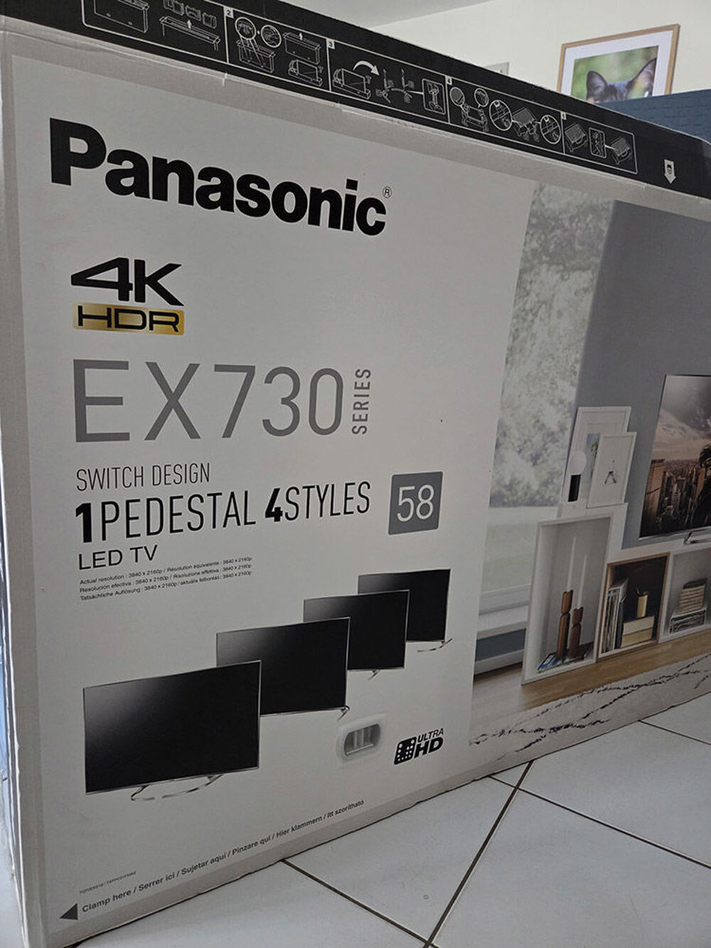 TV Panasonic TX-58EX730E ? 58 pouces 4K HDR Photos/Video/TV