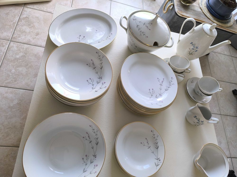 service vaisselle ancienne ann&eacute;e 1960 