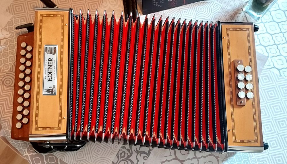 Accord&eacute;on diatonique Hohner Morgan II &Eacute;TAT NEUF G-C Instruments de musique