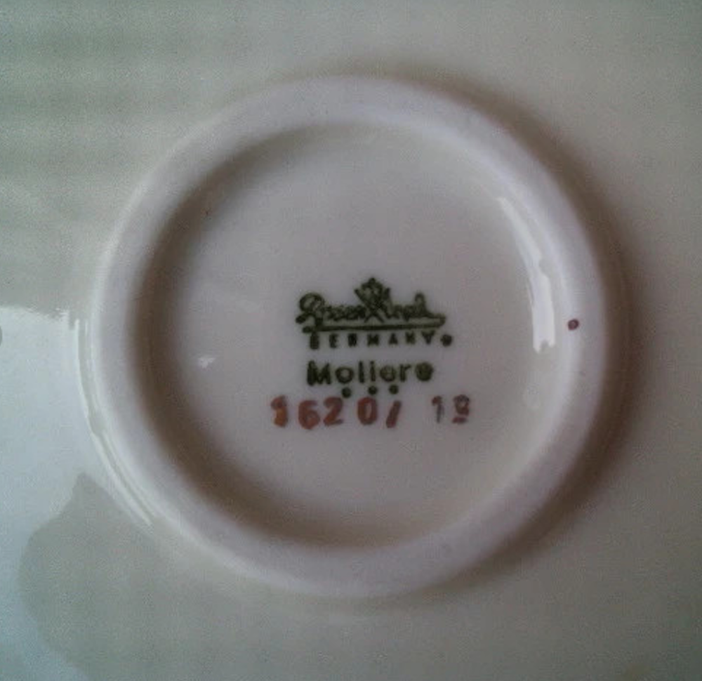 Coupelle num&eacute;rot&eacute;e Rosenthal alt -Bradant Gold-Moliere 