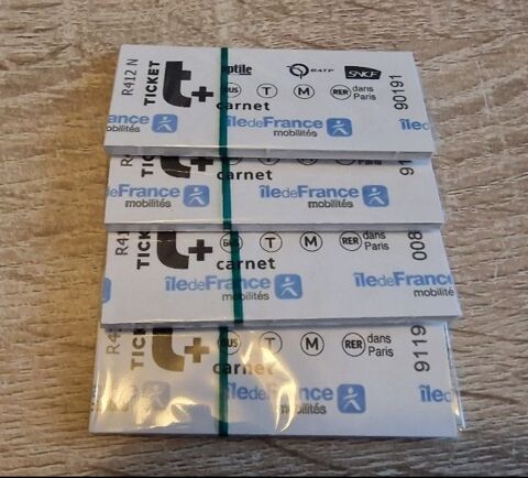 Ticket de mtro T+ carnet de 10
8 carnets dispo 10 Rueil-Malmaison (92)