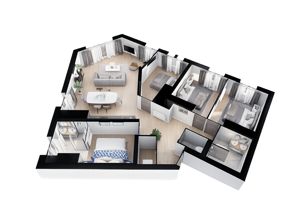 Vente Appartement Grand T5 entièrement rénové - famille ou colocation - CHU Bordeaux