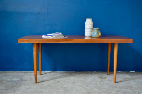 Table basse en teck scandinave vintage salon ancienne 290 Wintzenheim (68)