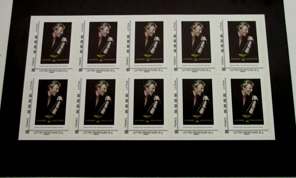 Timbres Johnny Hallyday, La Poste 
