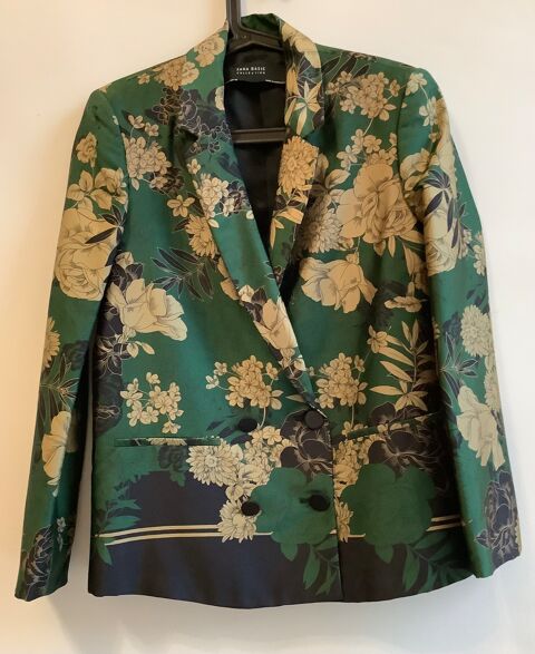 ZARA veste Taille M / Motif Floral Vert 30 Cannes (06)