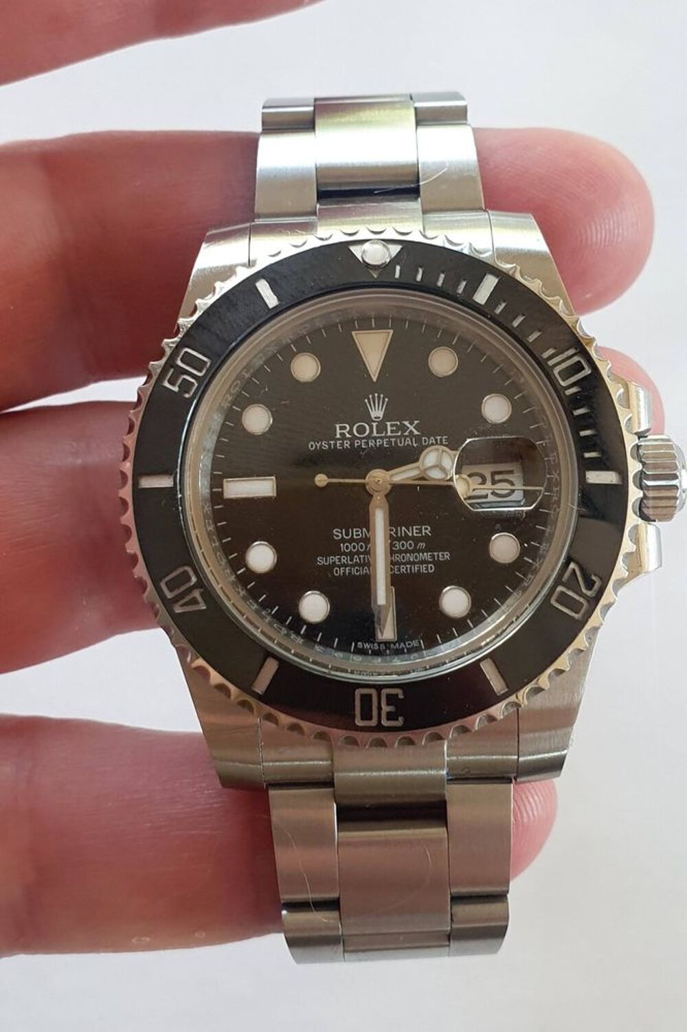 Montre SUBMARINER 40MM EN ACIER 16610 Bijoux et montres