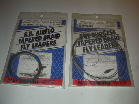 Bas de ligne tiss�s plongeants (led core) mouche 12 Roques (31)