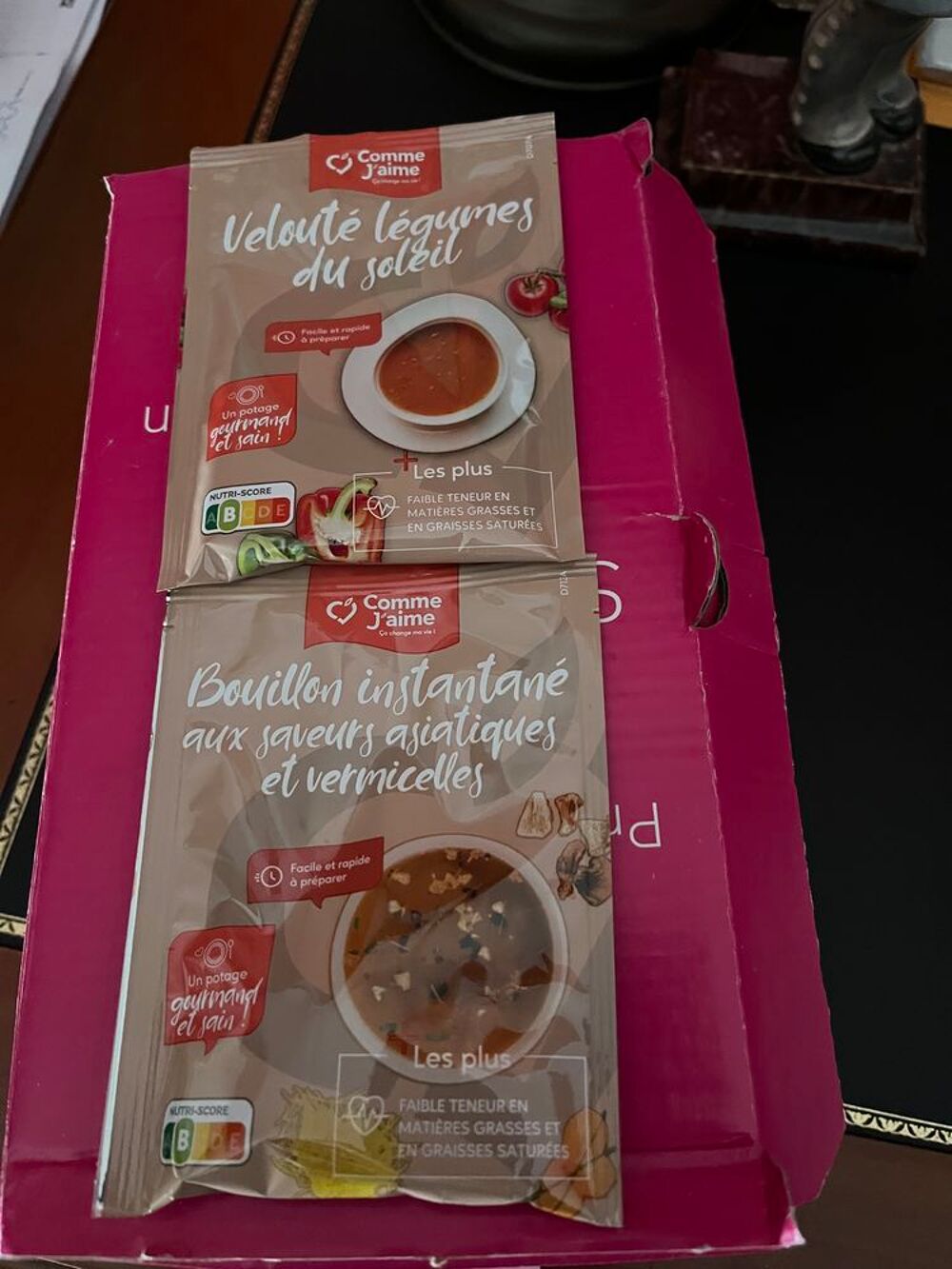 Lot 30 sachets bouillons Asia et velout&eacute;s l&eacute;gumes du soleil Cuisine