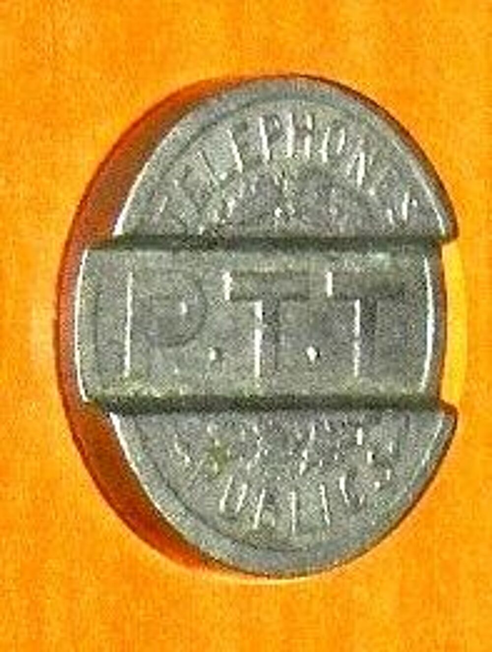 LOT de 7 jetons PTT 1937 