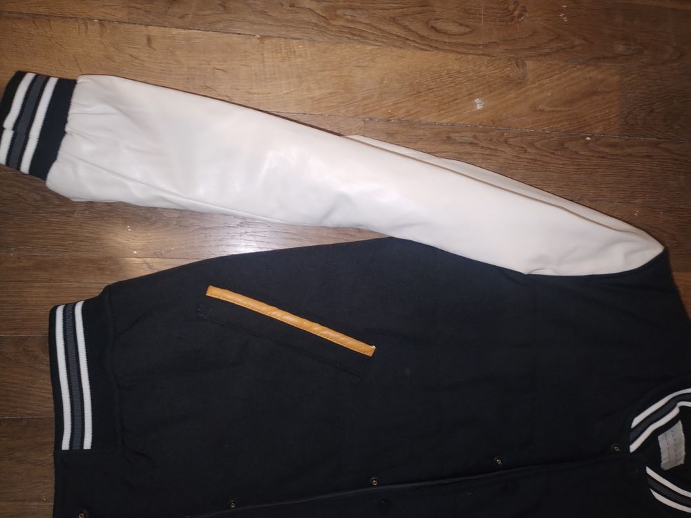 Blouson homme ZARA manches simili cuir Vêtements