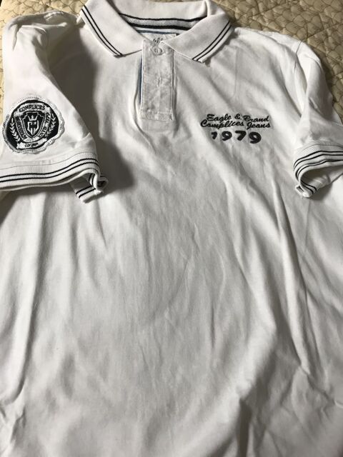polo blanc, manches courtes , complices  T. 2 7 Saint-Genis-Laval (69)