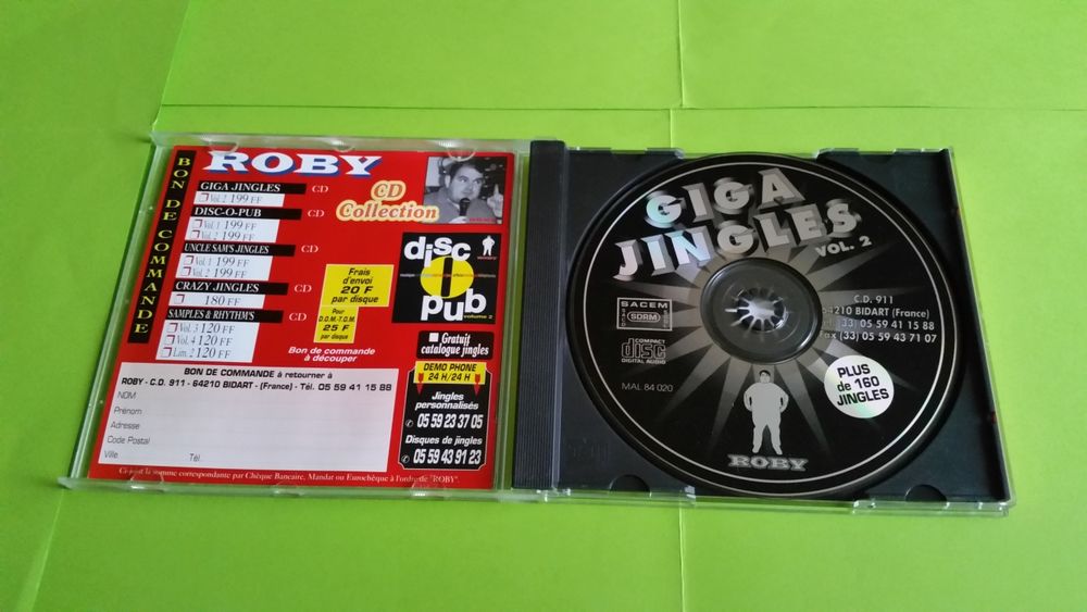 ROBY GIGA JINGLES VOL.2 CD et vinyles