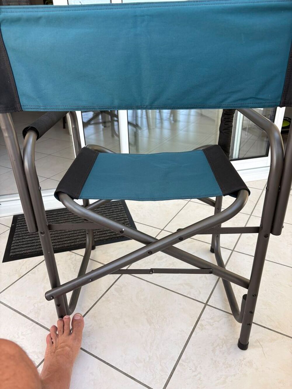 Lot de 2 chaises pliantes Alu marque Trigano Meubles