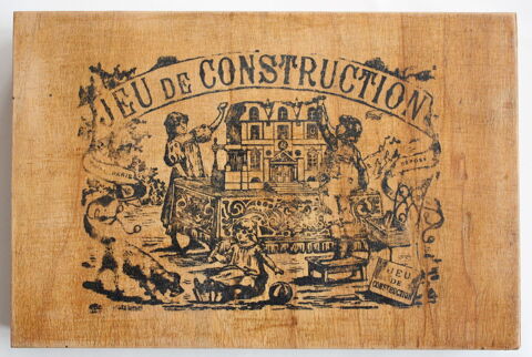 Jeu de construction en bois signé THle.L. XIX eme siècle 180 Issy-les-Moulineaux (92)