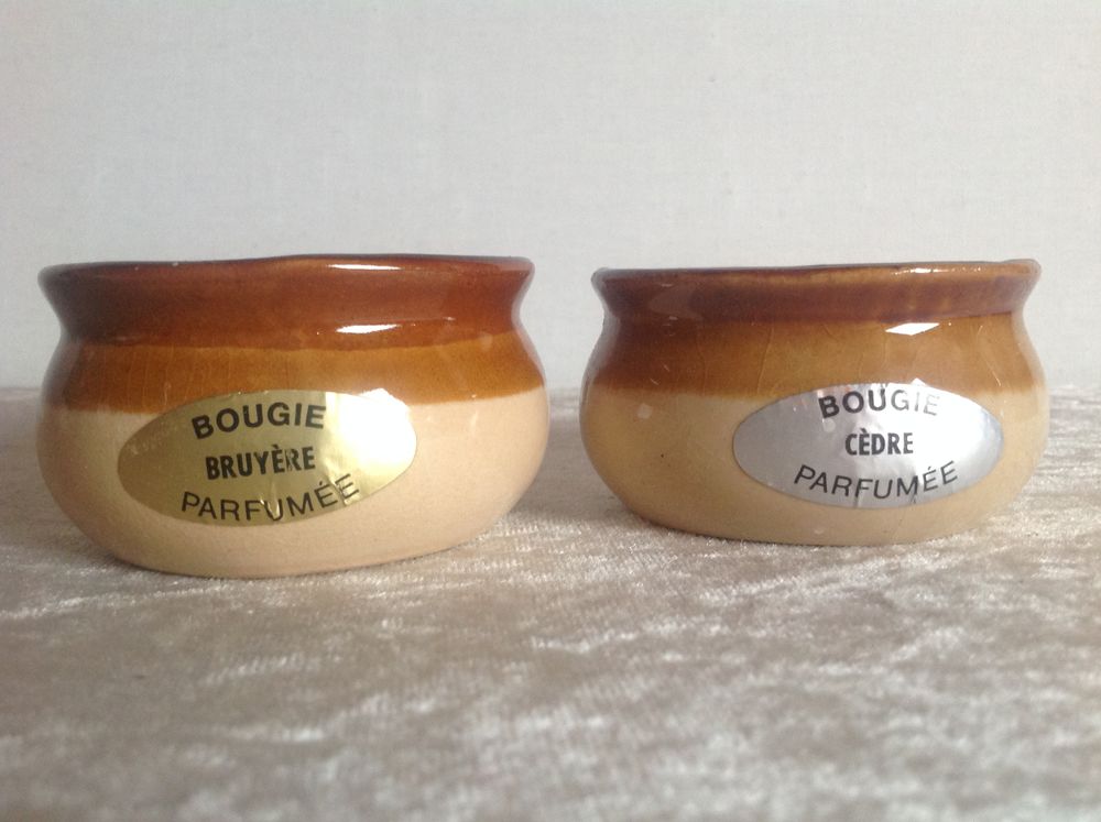 2 COUPELLES GR&Egrave;S BOUGIES PARFUM&Eacute;ES Envoi Possible
Décoration