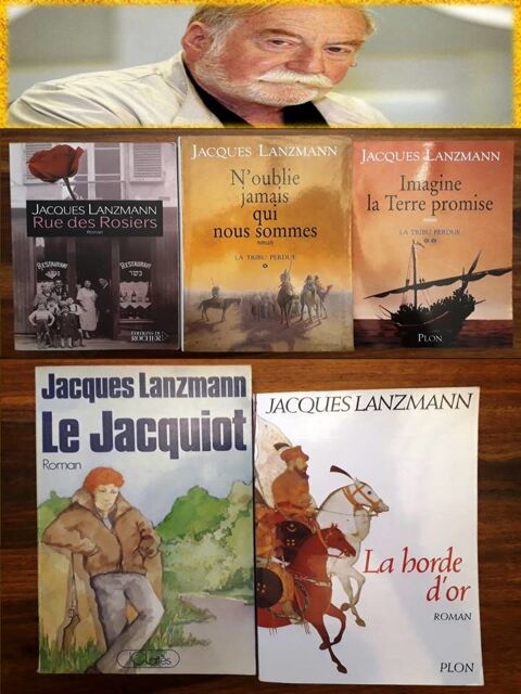 Jacques Lanzmann  - Lot 5 romans brochés 20 Bondoufle (91)