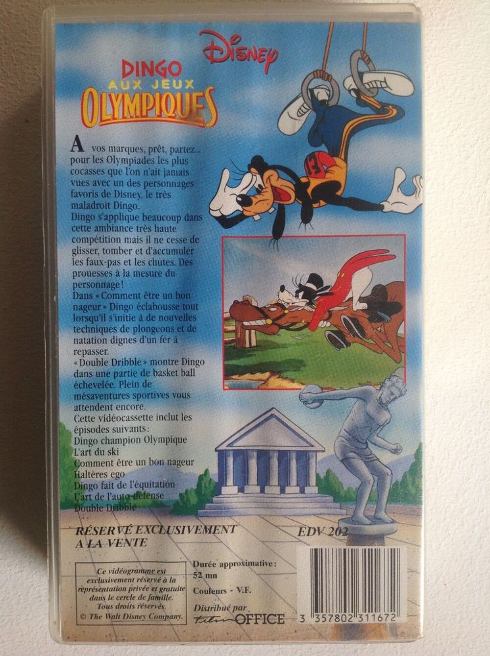 DINGO AUX JEUX OLYMPIQUES K7 VID&Eacute;O Envoi Possible
DVD et blu-ray
