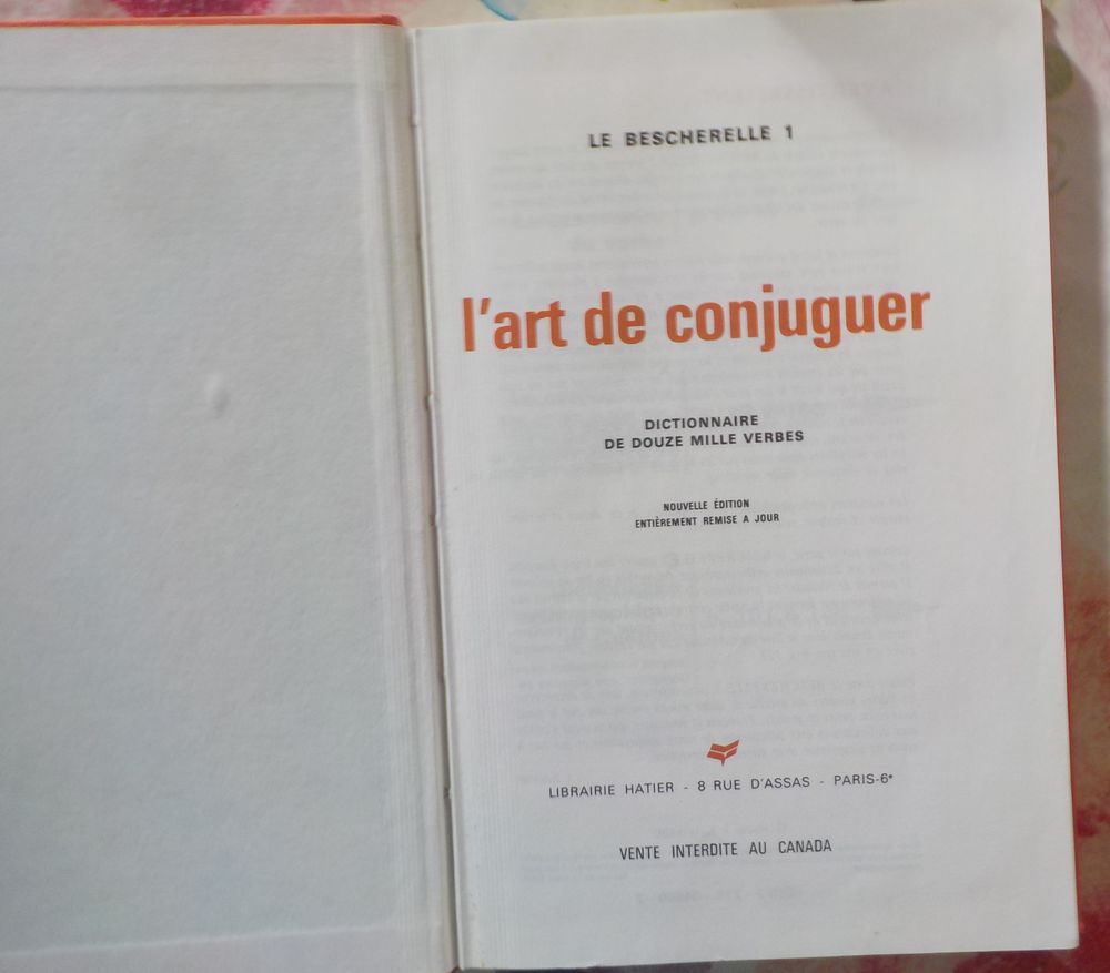 LE NOUVEAU BESCHERELLE 1. L'ART DE CONJUGUER 12 000 VERBES Livres et BD