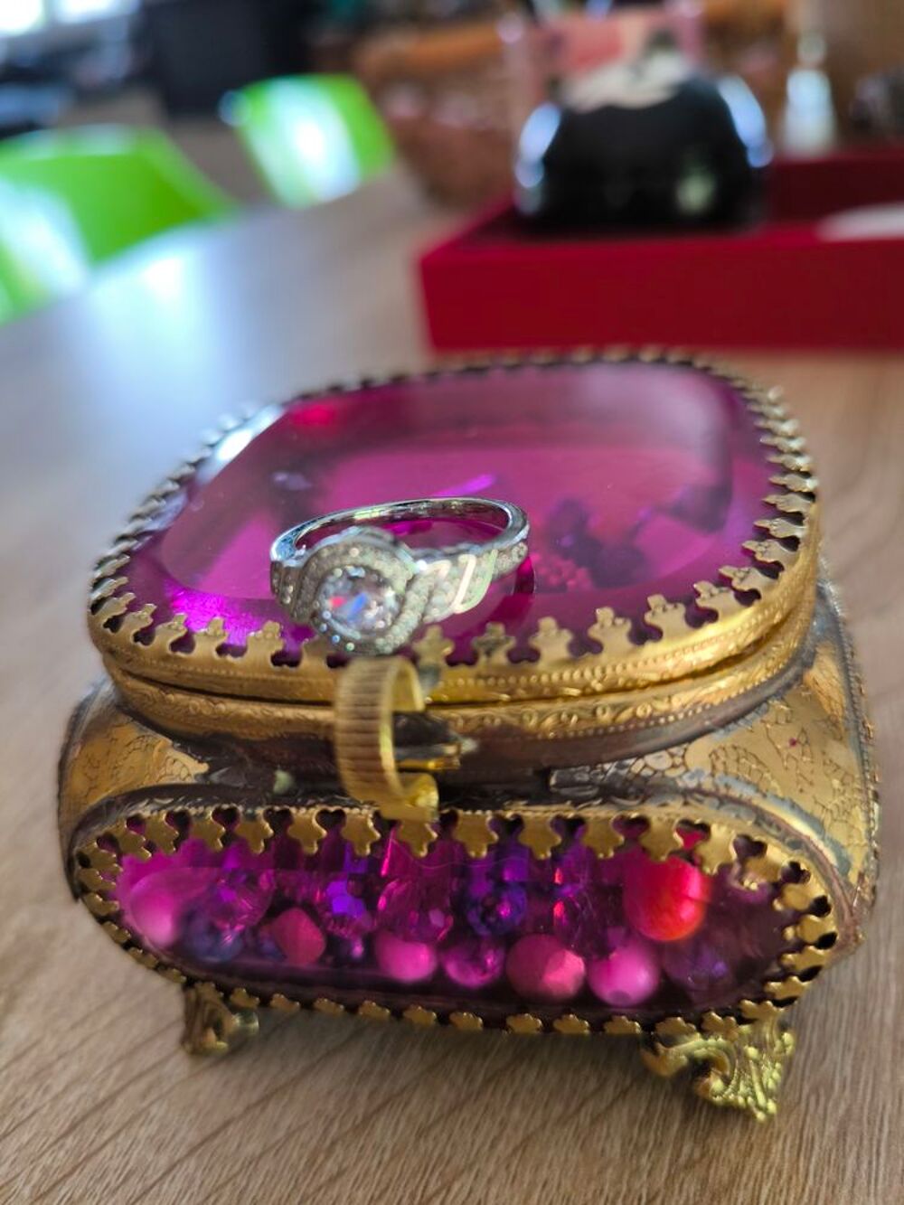 Solitaire art d&eacute;co cristaux Russe Bijoux et montres