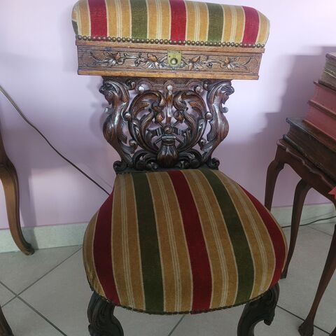 CHAISE   FUMEUSE   / PLAT DELFT XVII 750 Poitiers (86)