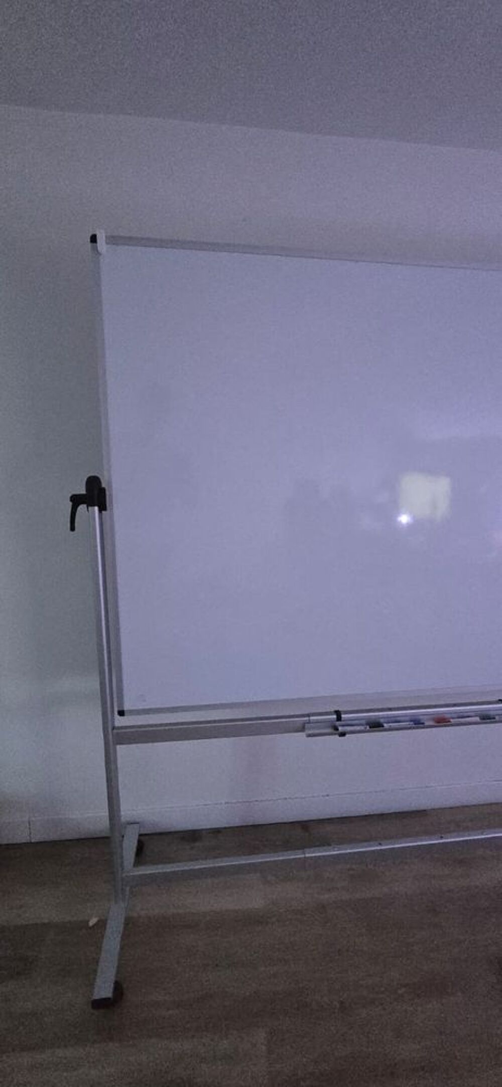 Tableau blanc magn&eacute;tique VIZ-PRO 180x120 cm double face sur Meubles