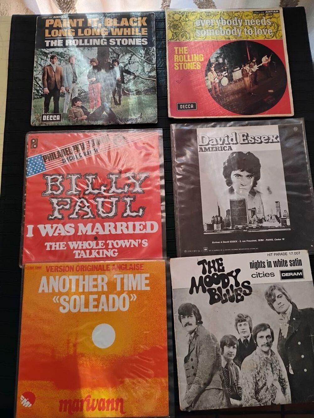 Lot de 45t/vari&eacute;t&eacute;s &eacute;trang&egrave;res CD et vinyles