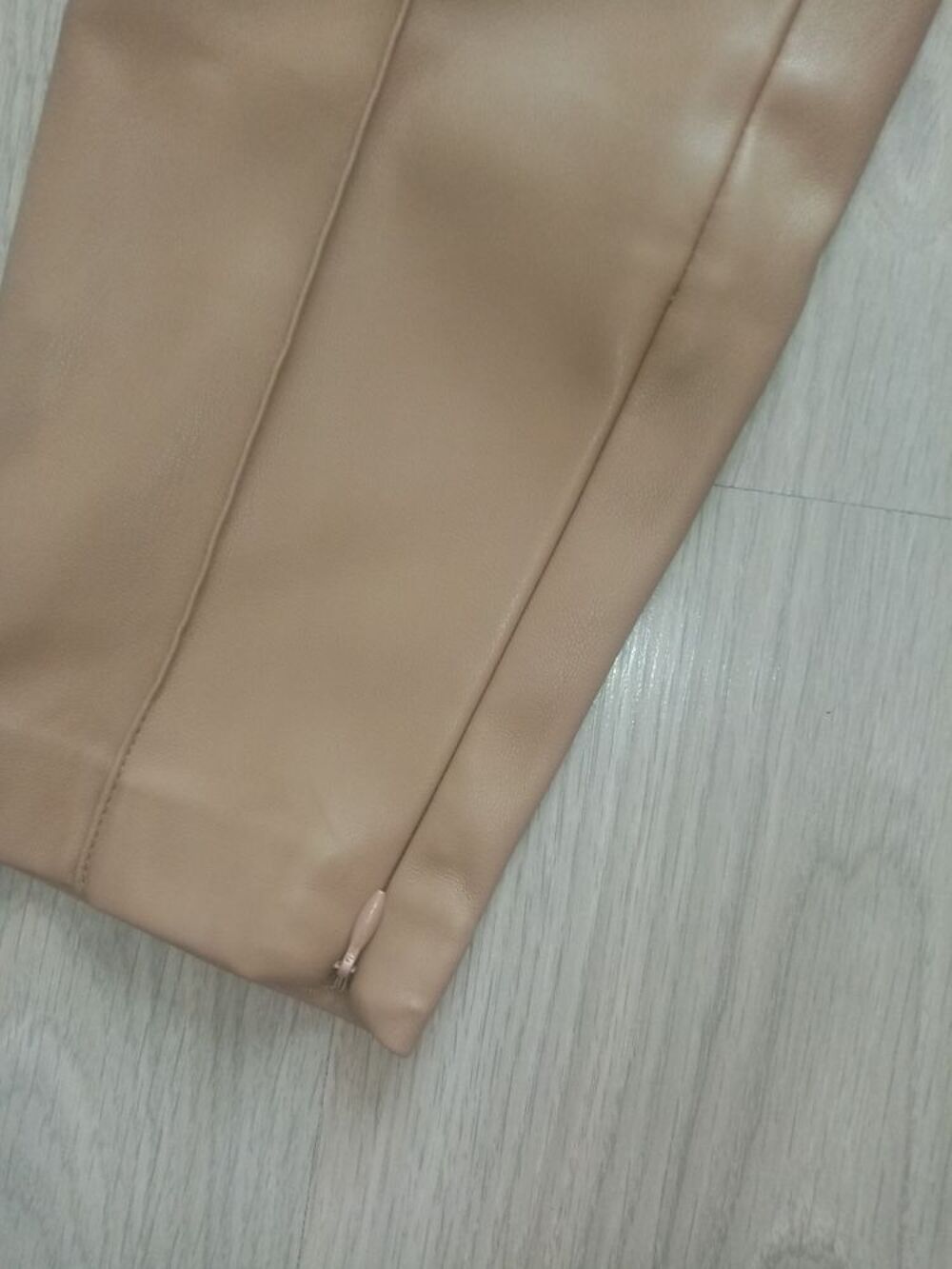 Zara pantalon discount en cuir femme