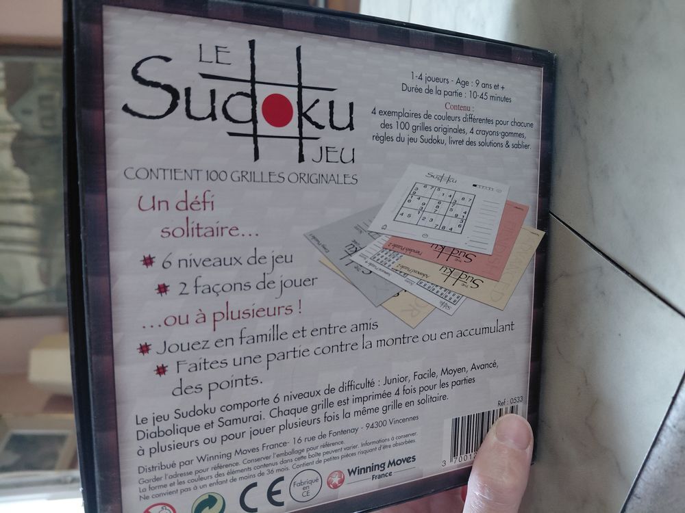 Jeu de Sudoku 100 grilles Jeux / jouets